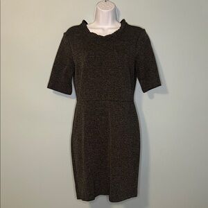Ann Taylor Charcoal Knit Mini Dress, Size 6